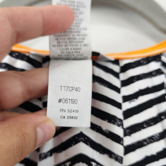 TRINA TURK Multicolor Geometric Pattern Sleeveless Dress, Beach Cover Up, Size S - Picture 9 of 16